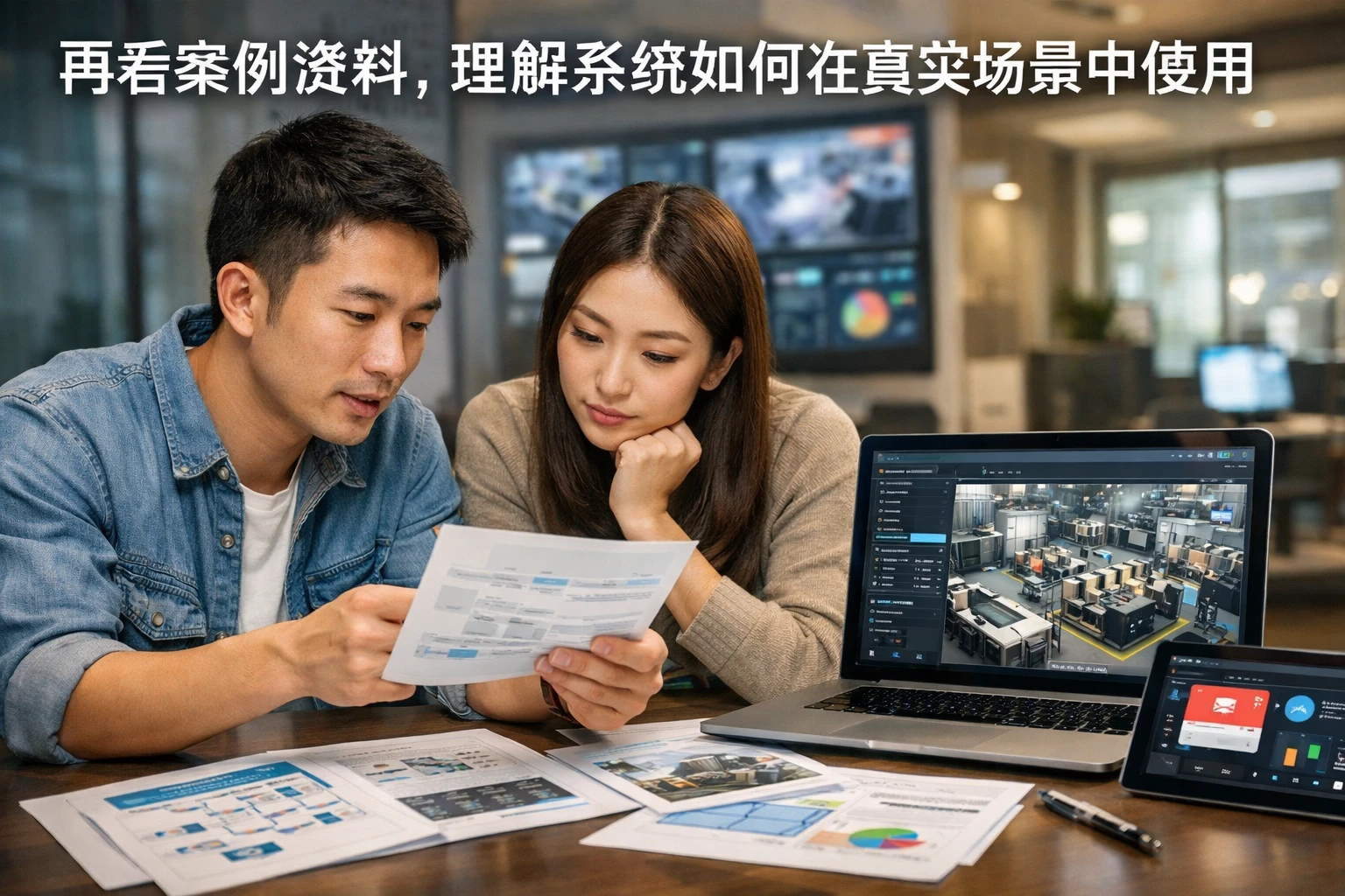 再看案例资料，理解系统如何在真实场景中使用