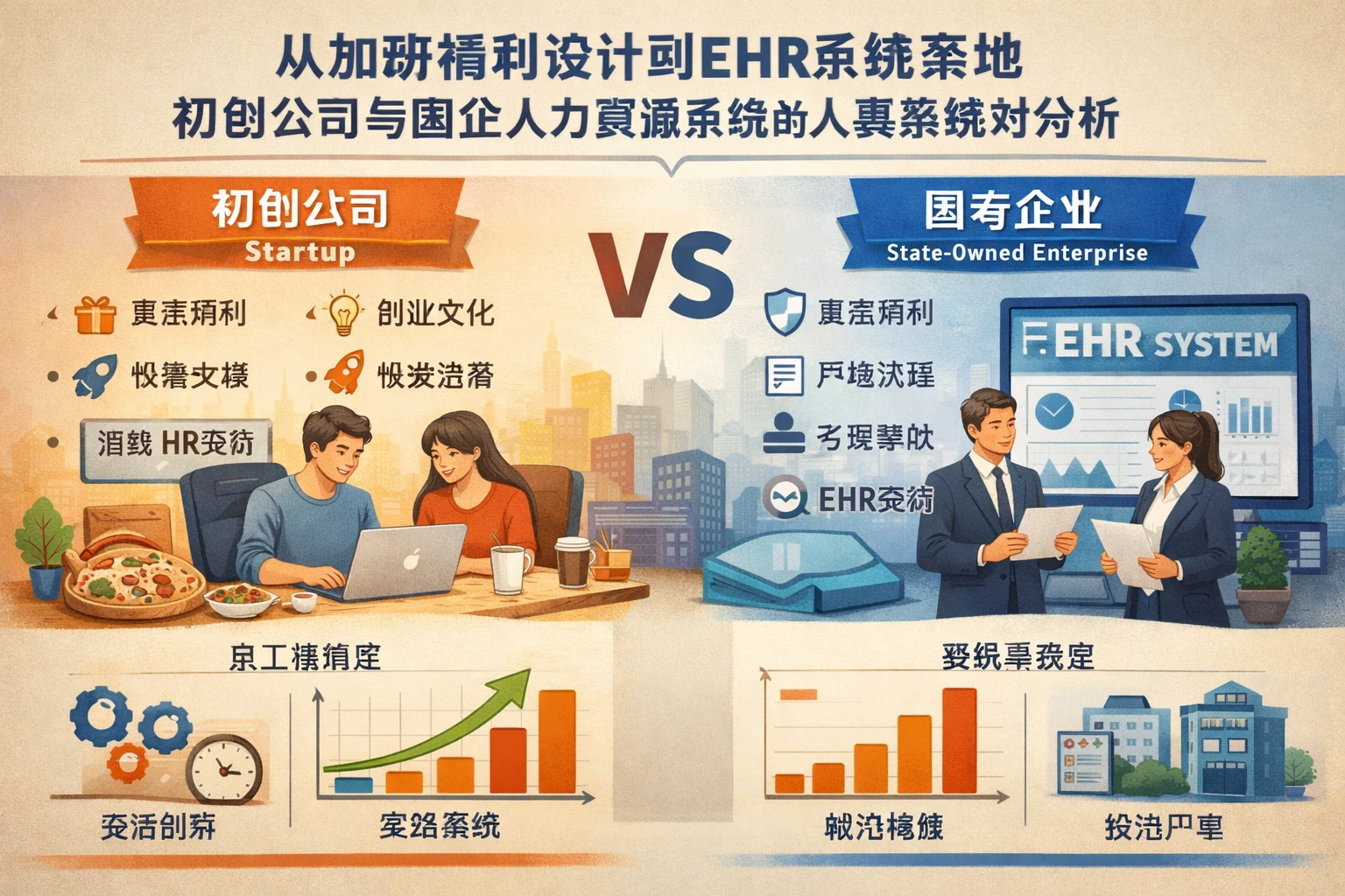 从加班福利设计到ehr系统落地：初创公司与国企人力资源系统的人事系统对比分析
