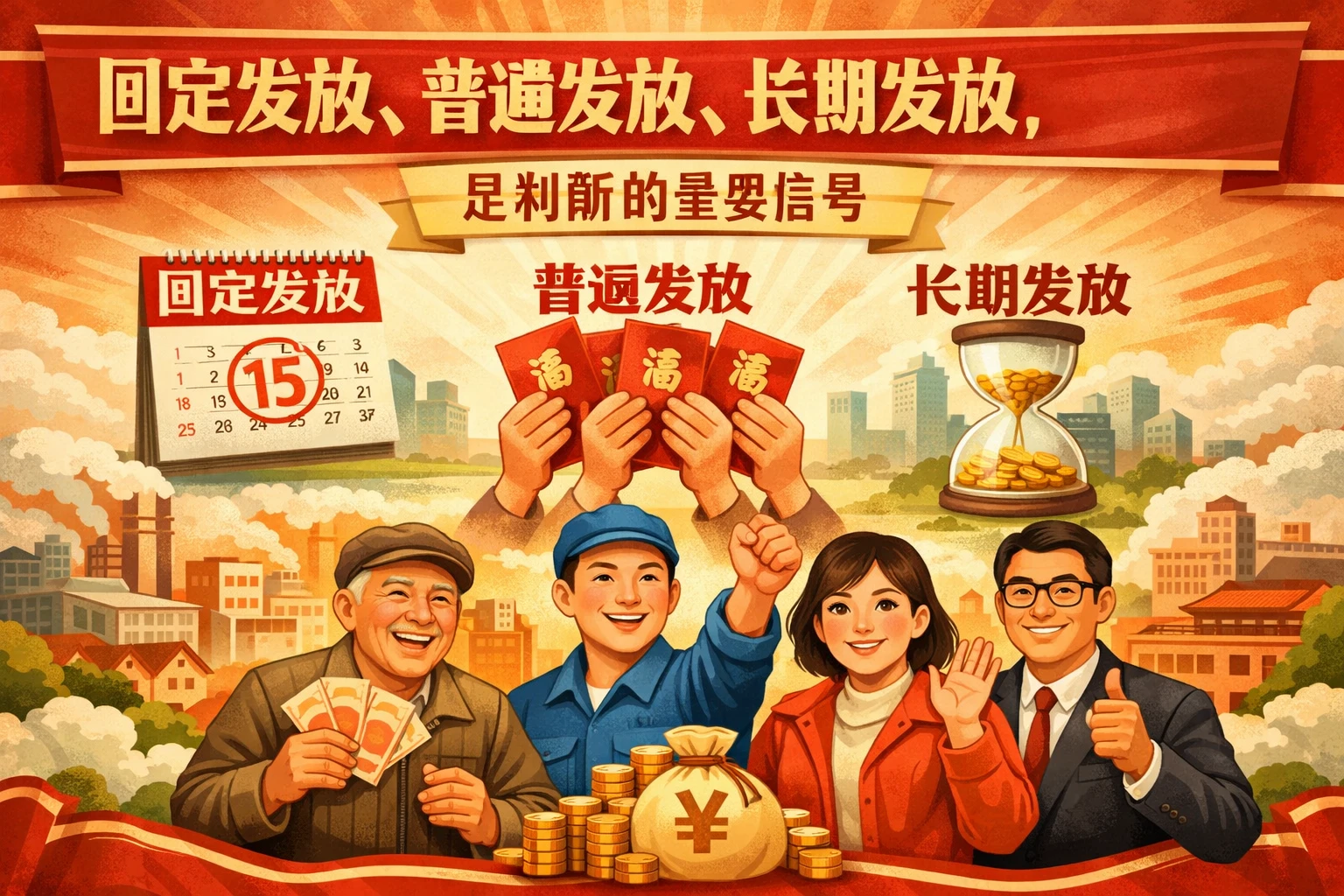 固定发放、普遍发放、长期发放，是判断的重要信号