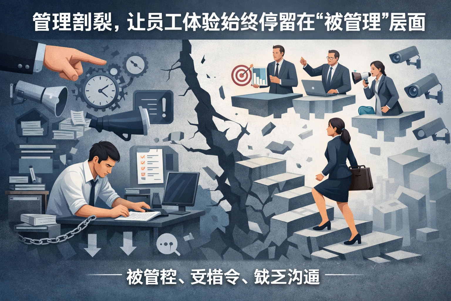 管理割裂,让员工体验始终停留在“被管理”层面