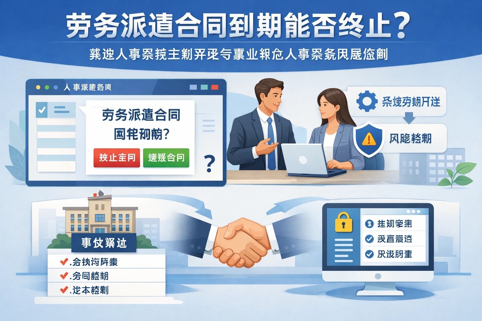 人事管理软件视角下,劳务派遣合同到期能否终止?兼谈人事系统定制开发与事业单位人事系统风险控制