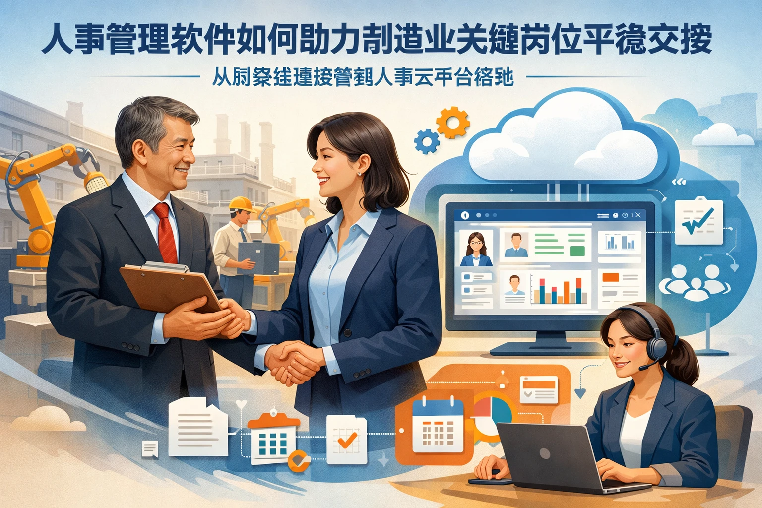 人事管理软件如何助力制造业关键岗位平稳交接：从财务经理接替到人事云平台落地