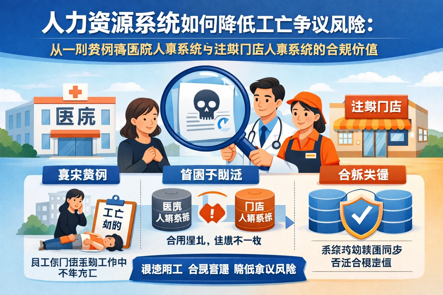 人力资源系统如何降低工亡争议风险：从一则案例看医院人事系统与连锁门店人事系统的合规价值