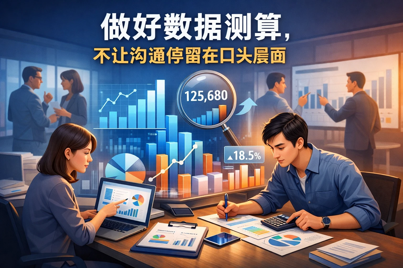 做好数据测算，不让沟通停留在口头层面