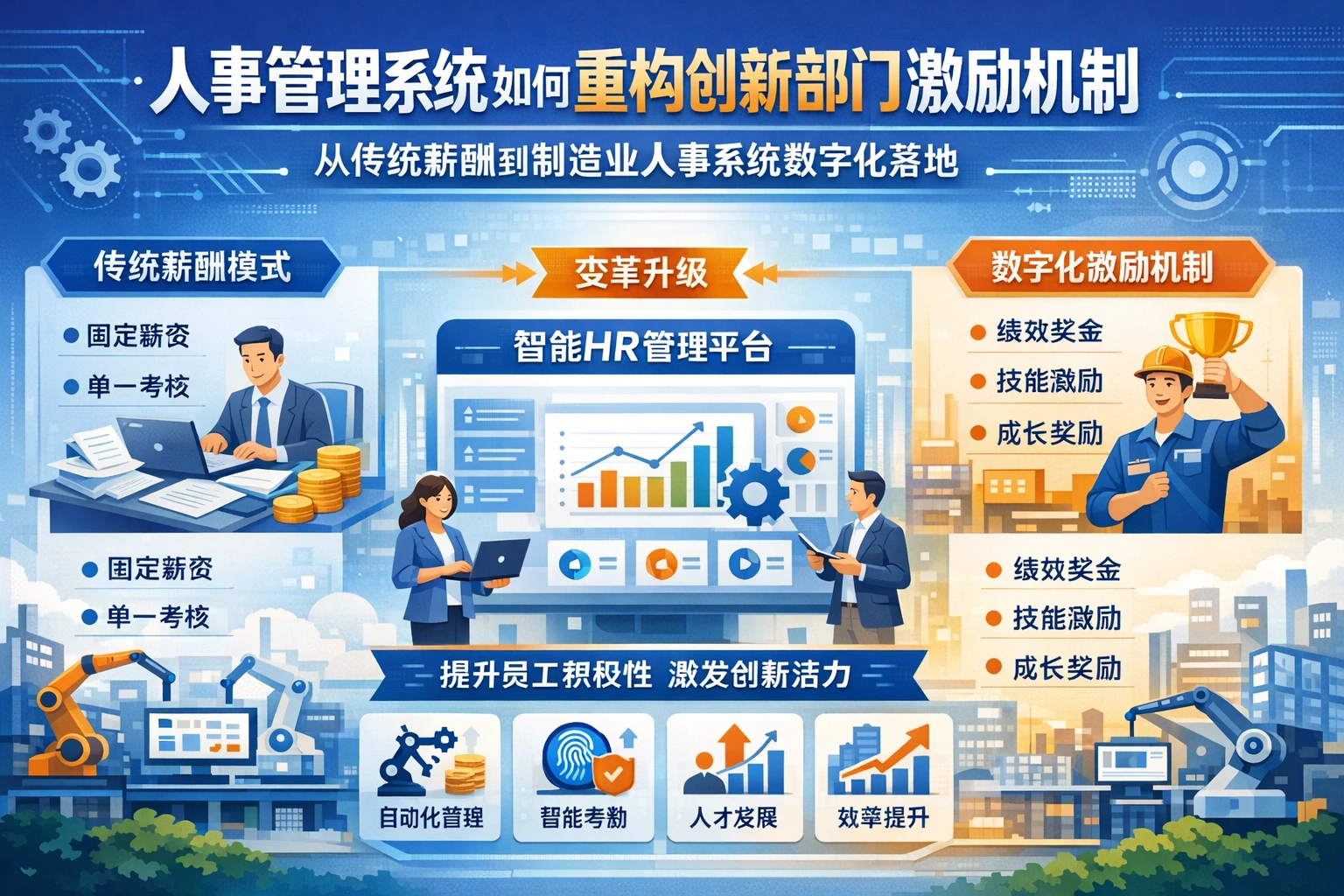 人事管理系统如何重构创新部门激励机制：从传统薪酬到制造业人事系统数字化落地