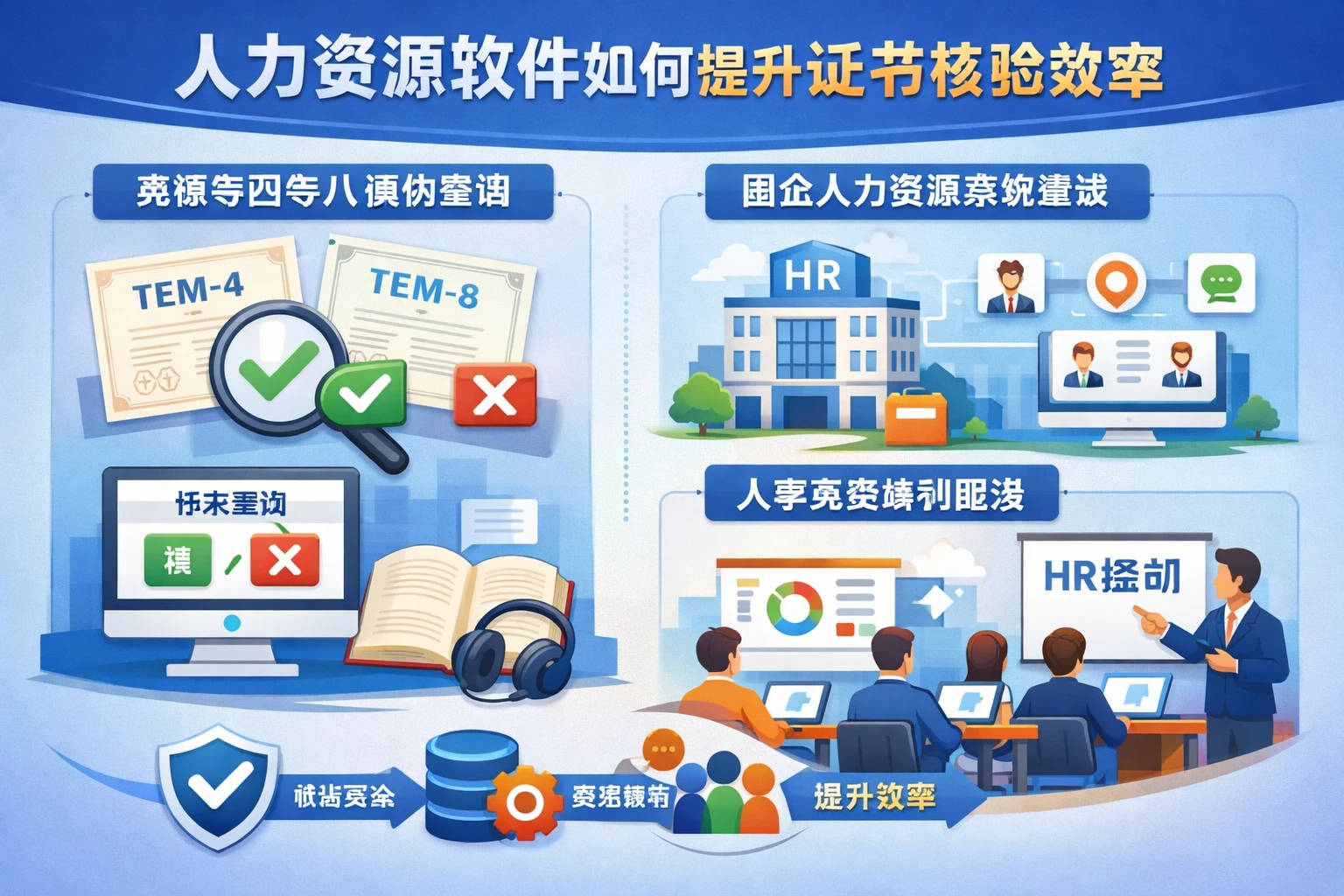 人力资源软件如何提升证书核验效率：从英语专四专八真伪查询到国企人力资源系统建设与人事系统培训服务
