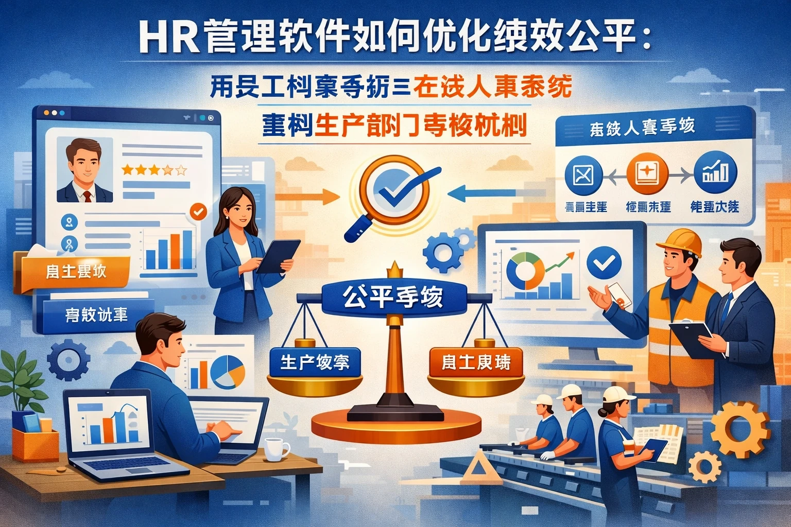 HR管理软件如何优化绩效公平：用员工档案系统与在线人事系统重构生产部门考核机制