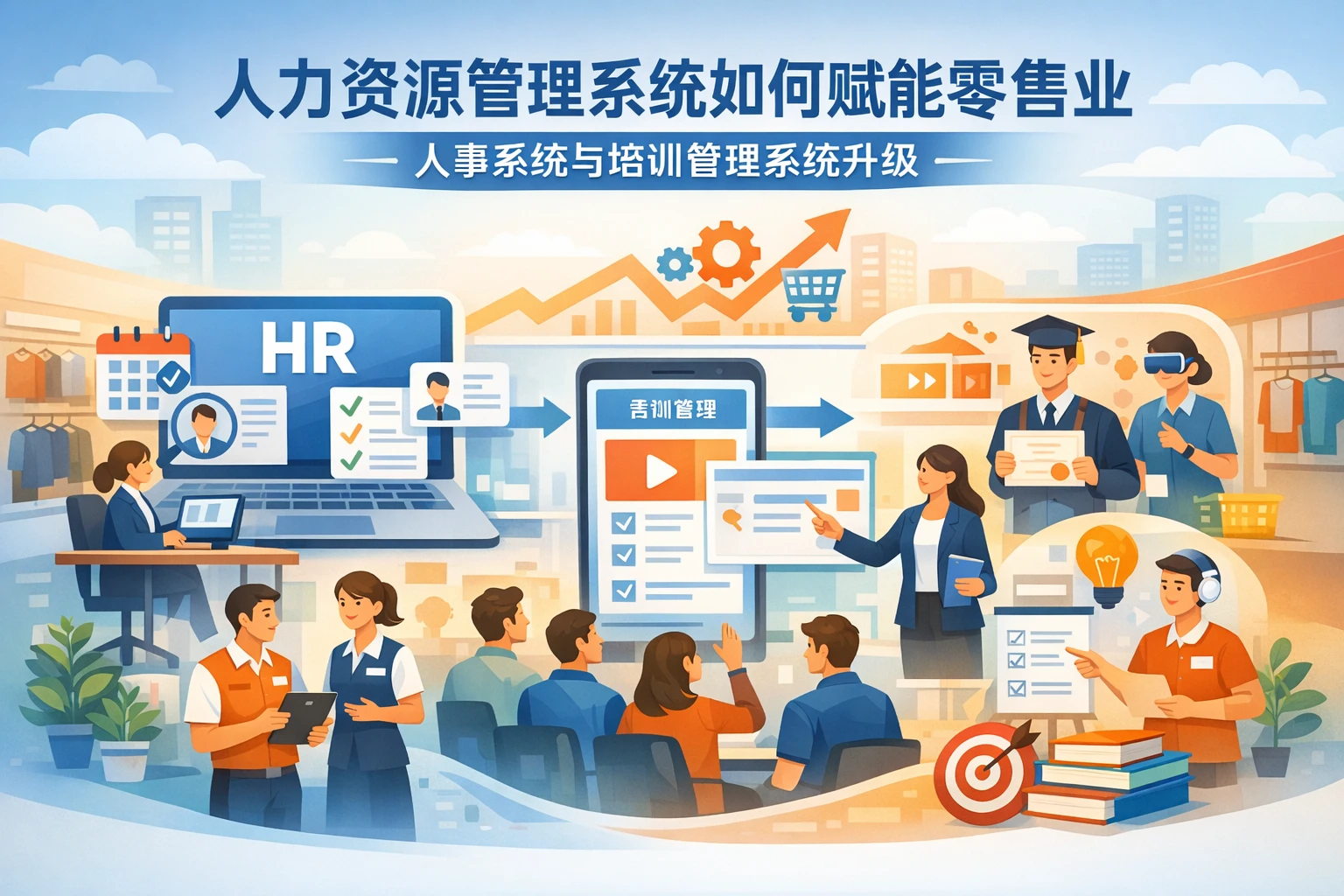 人力资源管理系统如何赋能零售业人事系统与培训管理系统升级