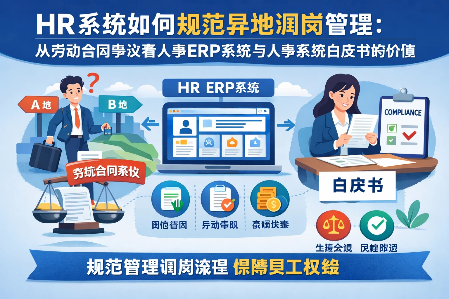 HR系统如何规范异地调岗管理：从劳动合同争议看人事ERP系统与人事系统白皮书的价值