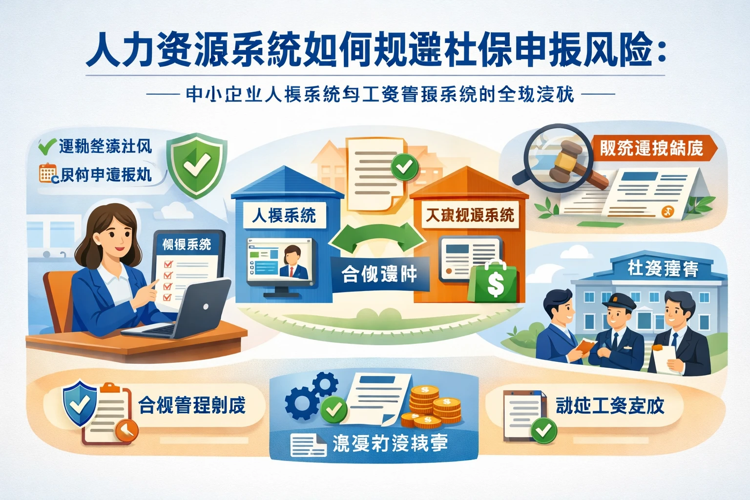 人力资源系统如何规避社保申报风险：中小企业人事系统与工资管理系统的合规实践