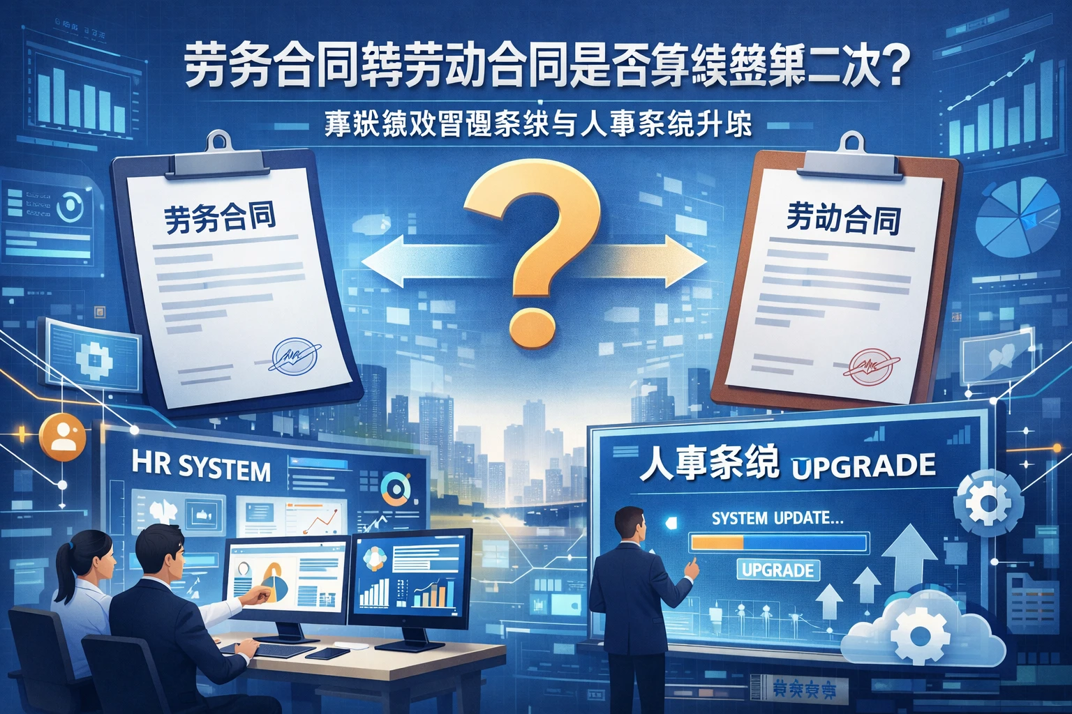 人力资源信息化系统视角下，劳务合同转劳动合同是否算续签第二次？兼谈绩效管理系统与人事系统升级