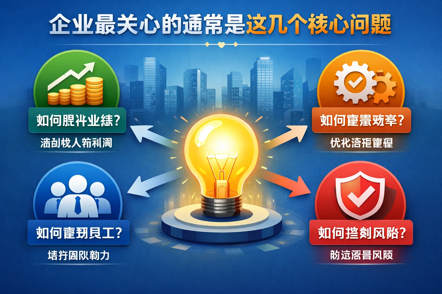 企业最关心的通常是这几个核心问题