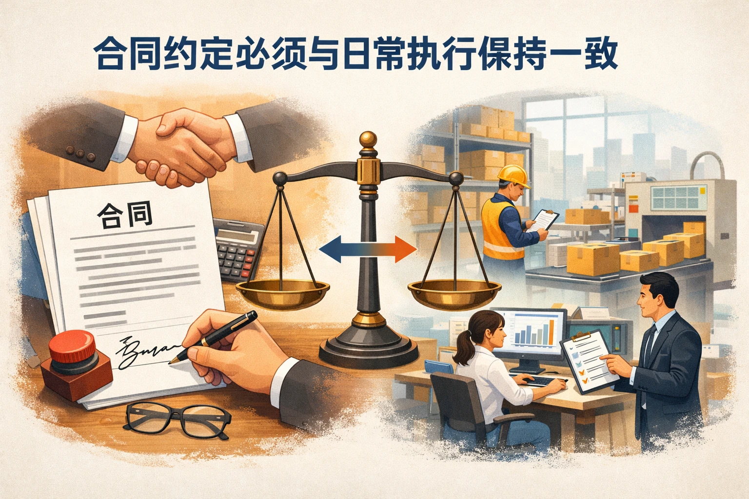 合同约定必须与日常执行保持一致