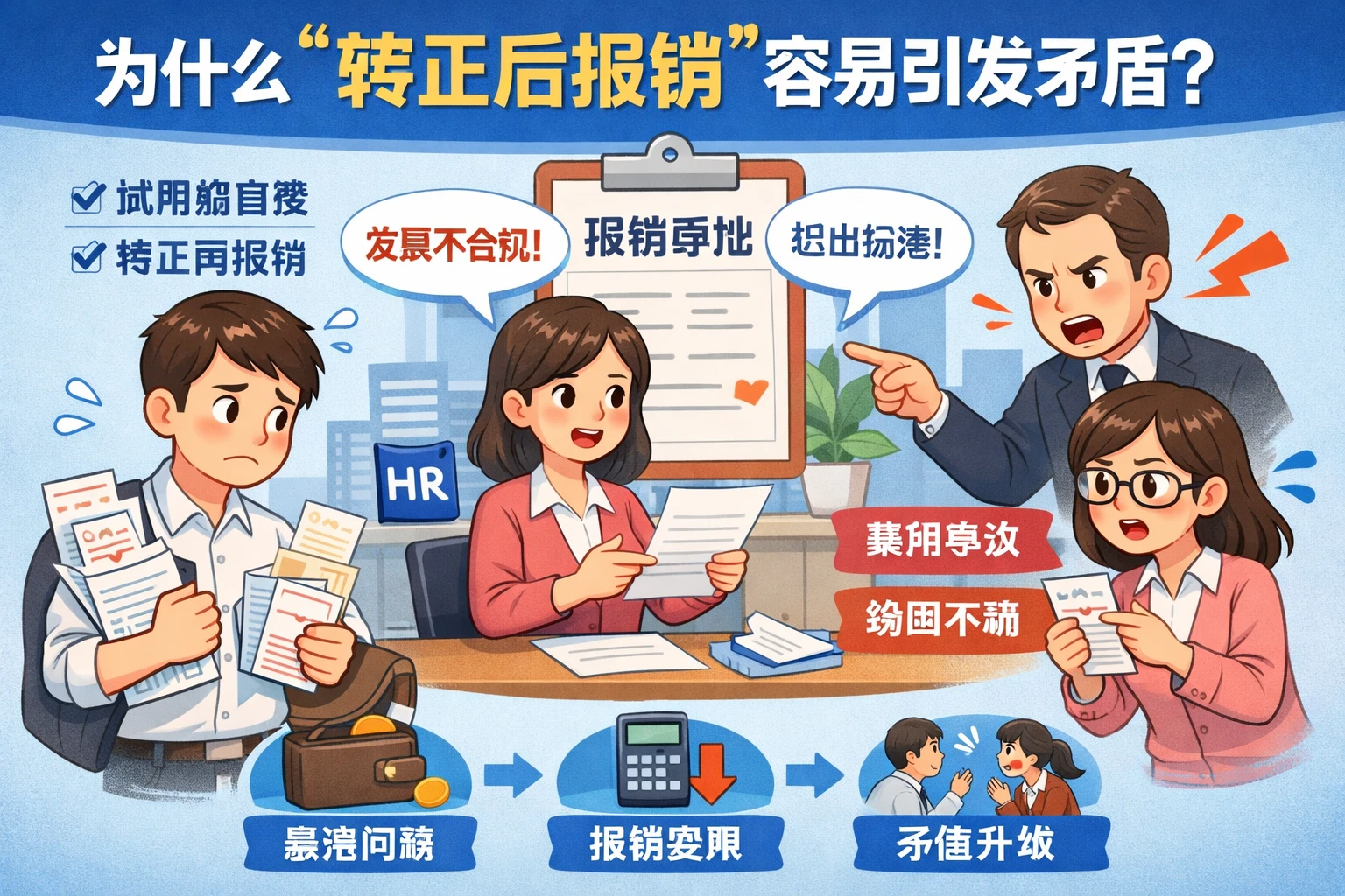 为什么“转正后报销”容易引发矛盾