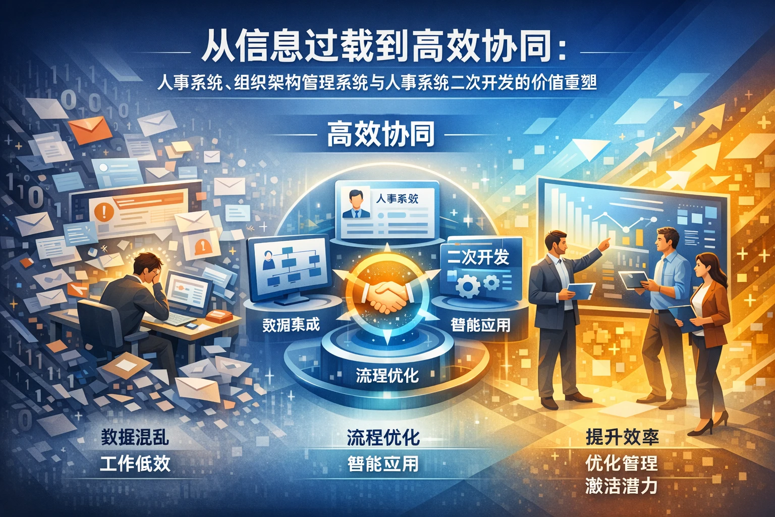 从信息过载到高效协同：人事系统、组织架构管理系统与人事系统二次开发的价值重塑