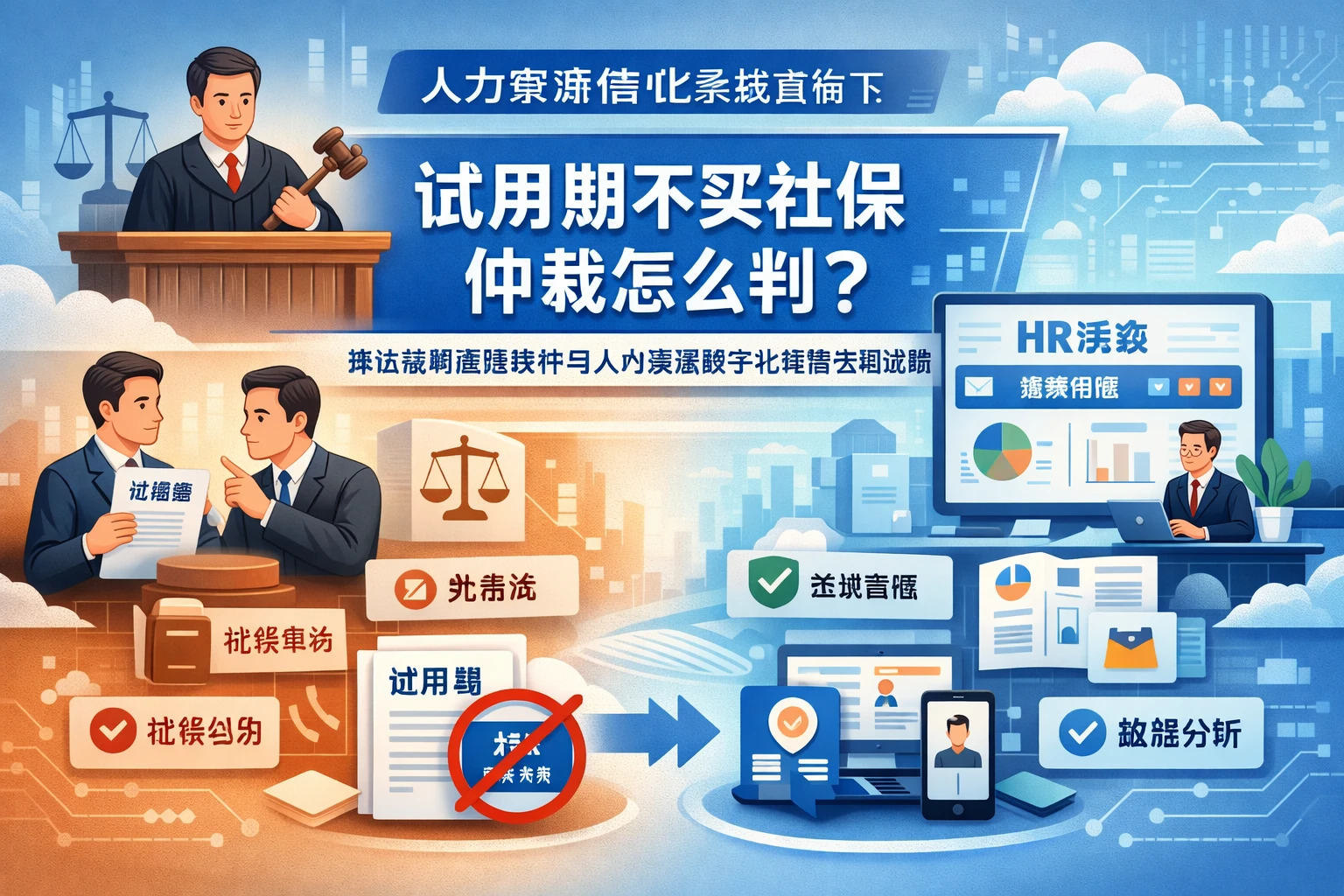 人力资源信息化系统视角下，试用期不买社保仲裁怎么判？兼谈招聘管理软件与人力资源数字化转型合规实践
