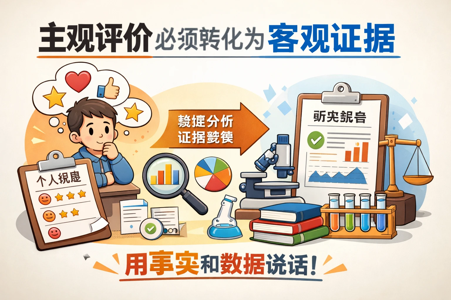 主观评价必须转化为客观证据