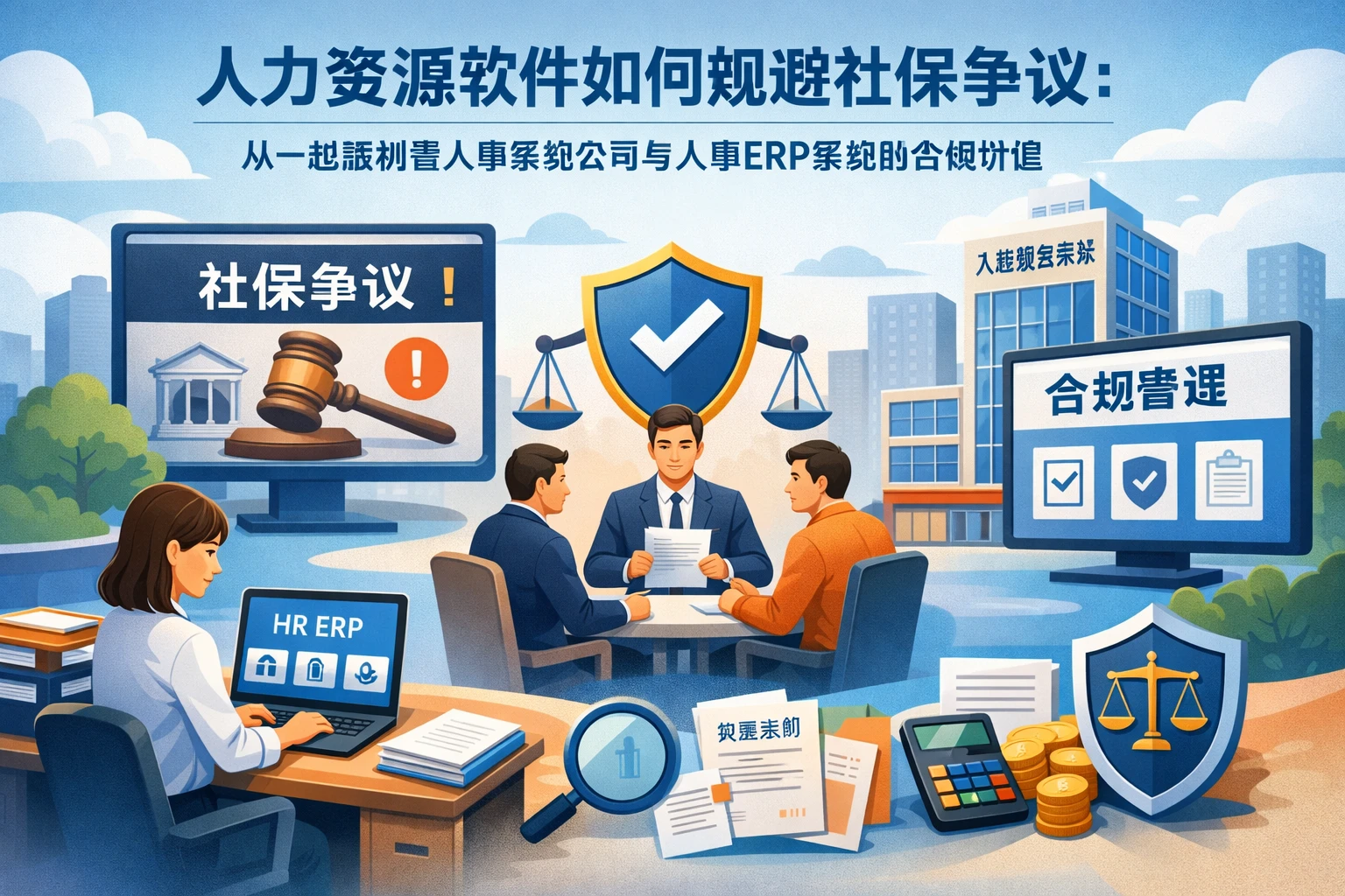 人力资源软件如何规避社保争议:从一起案例看人事系统公司与人事ERP系统的合规价值