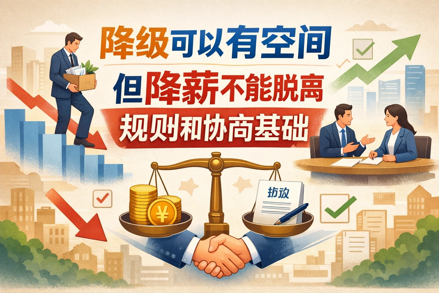 降级可以有空间，但降薪不能脱离规则和协商基础