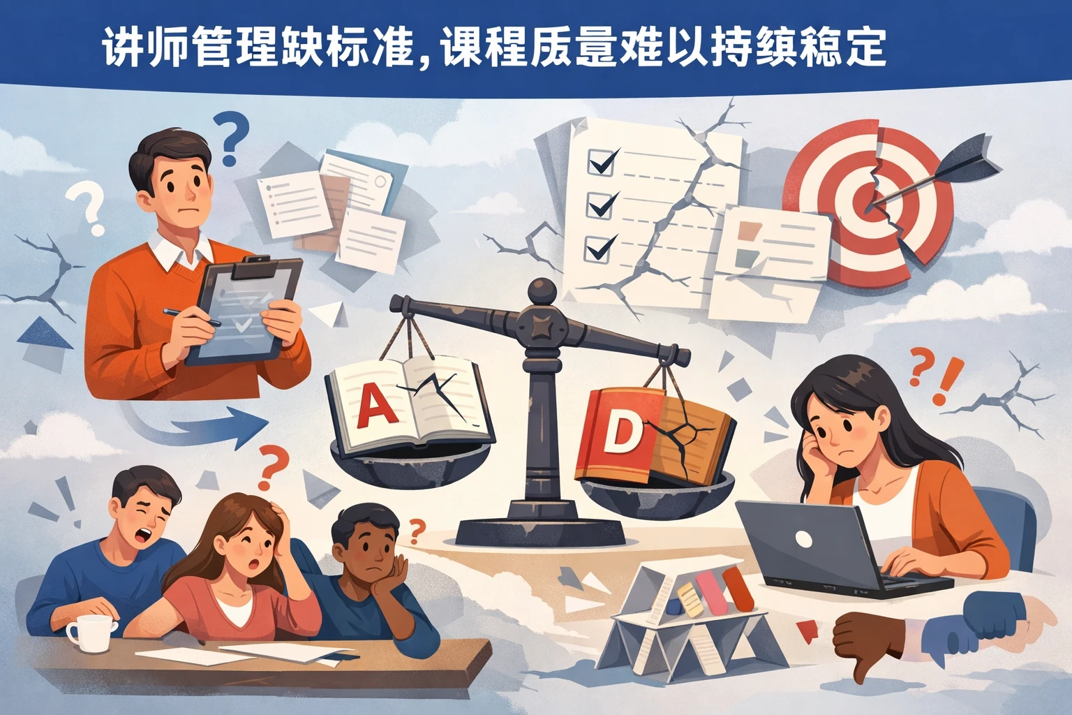 讲师管理缺标准，课程质量难以持续稳定