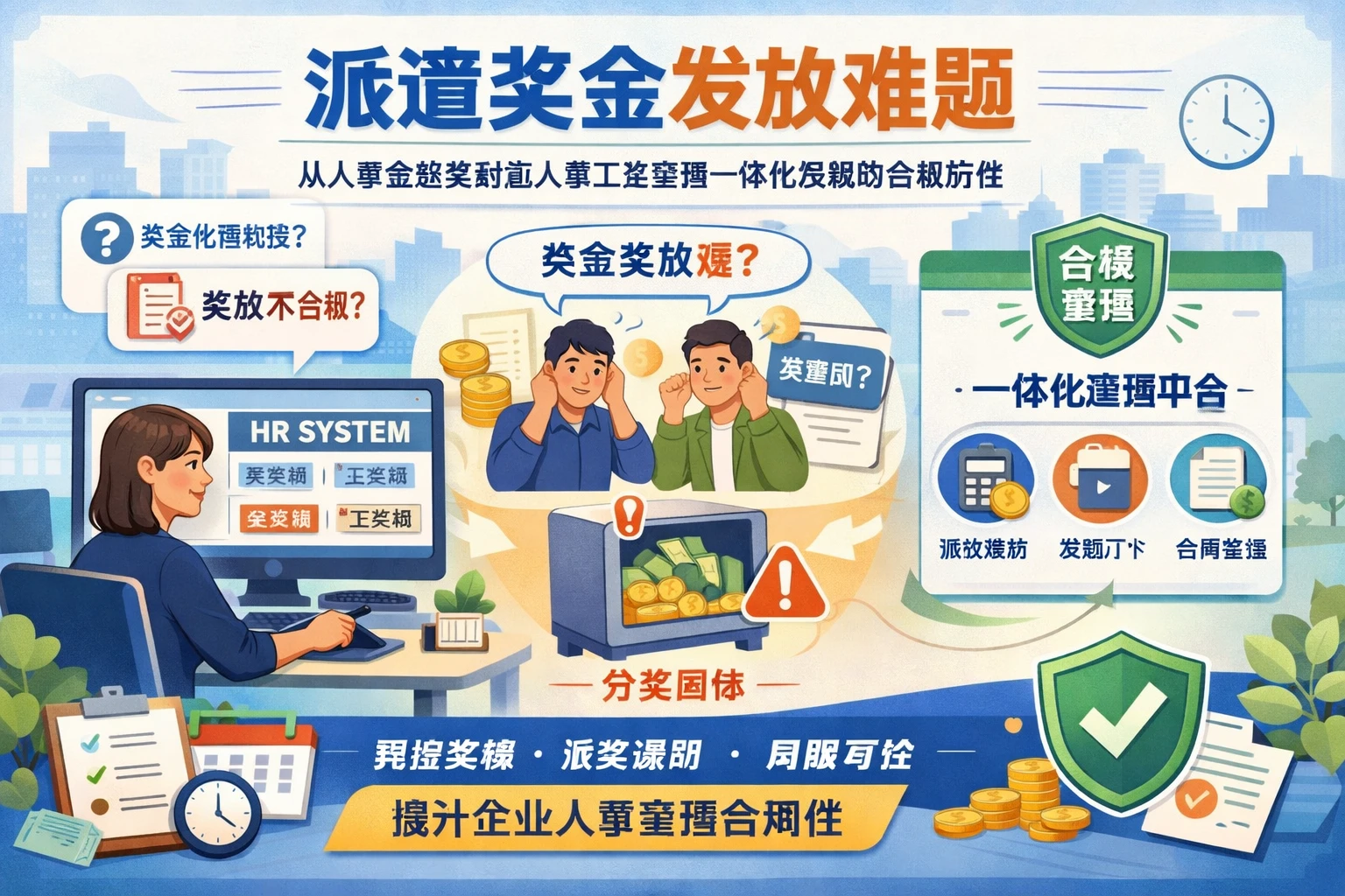 人事管理软件视角下的派遣奖金发放难题:从人事系统案例看人事工资考勤一体化系统的合规价值
