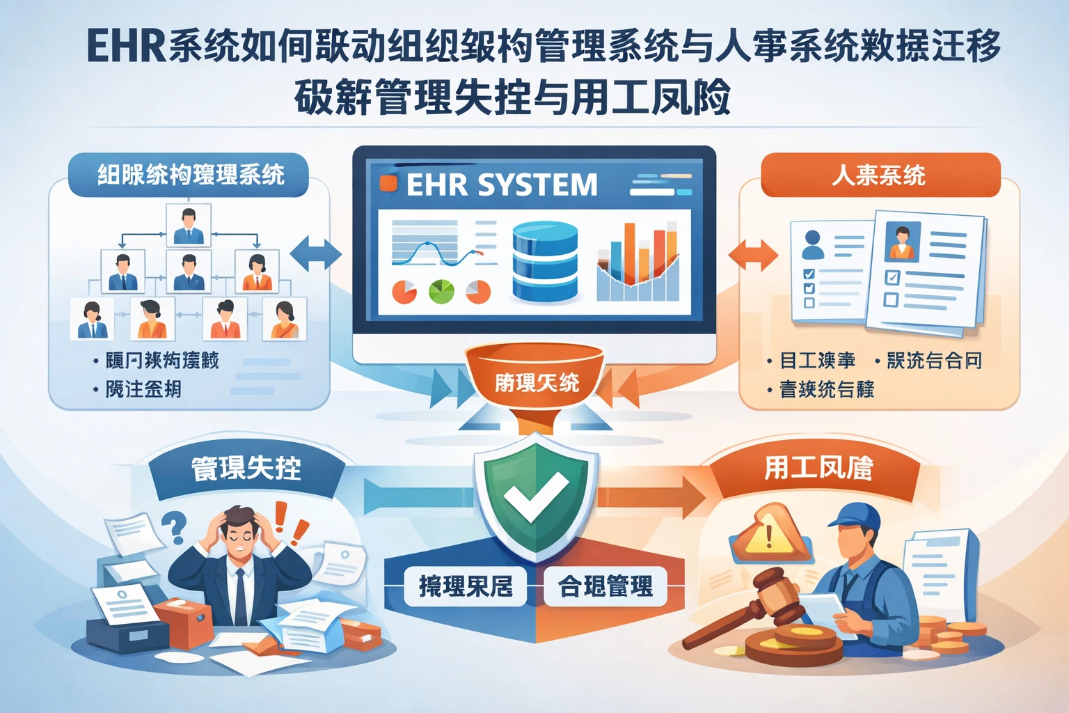 ehr系统如何联动组织架构管理系统与人事系统数据迁移，破解管理失控与用工风险