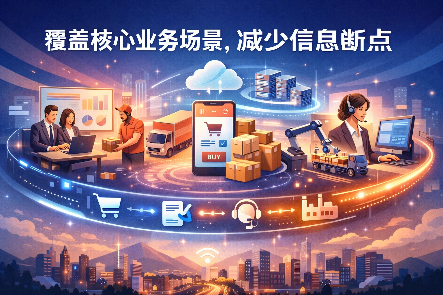 覆盖核心业务场景，减少信息断点