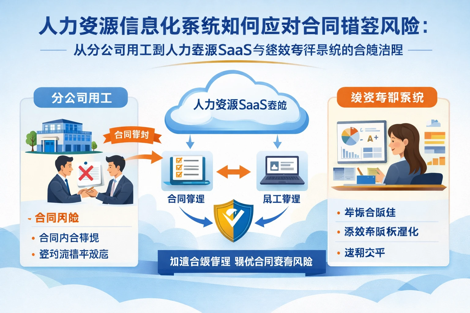 人力资源信息化系统如何应对合同错签风险：从分公司用工到人力资源SaaS与绩效考评系统的合规治理