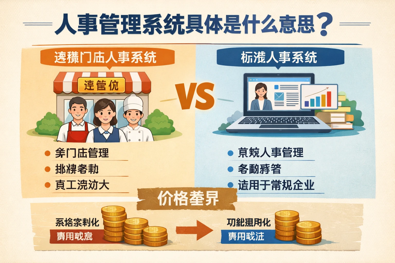 人事管理系统具体是什么意思?看懂连锁门店人事系统与人事系统价格的核心差异