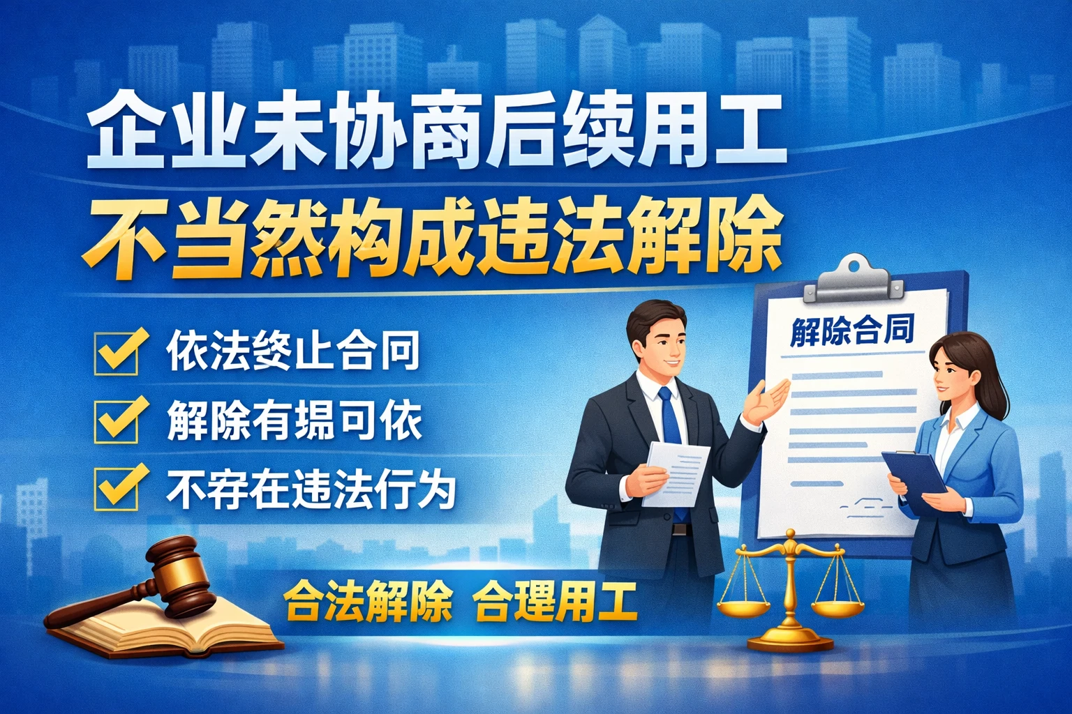 企业未协商后续用工，不当然构成违法解除