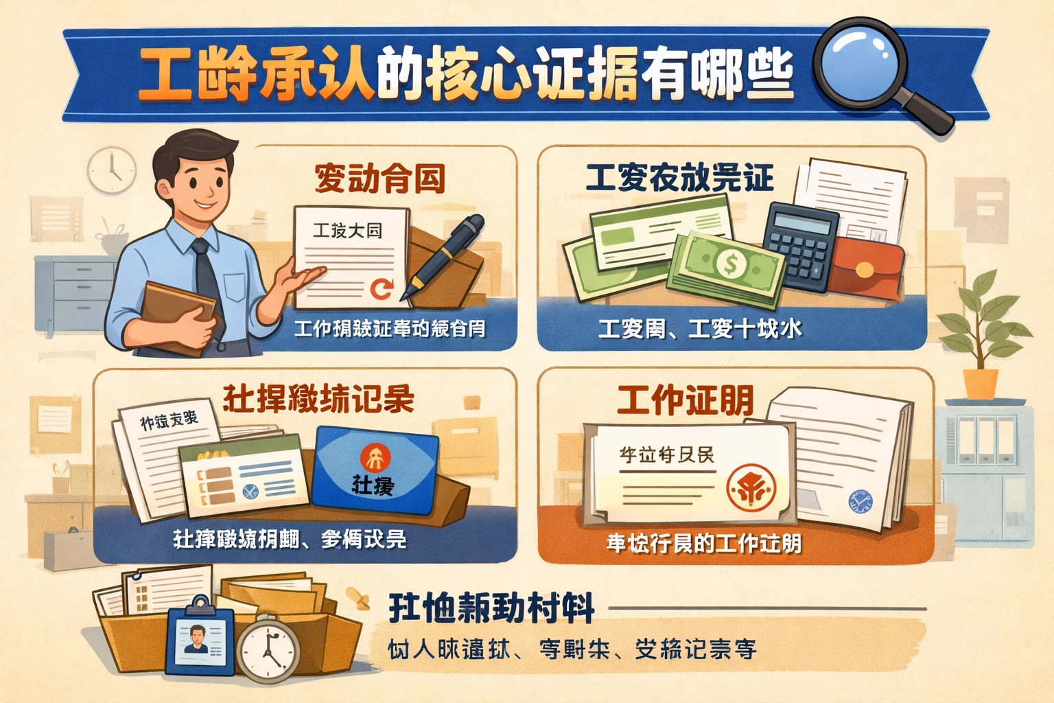 工龄承认的核心证据有哪些