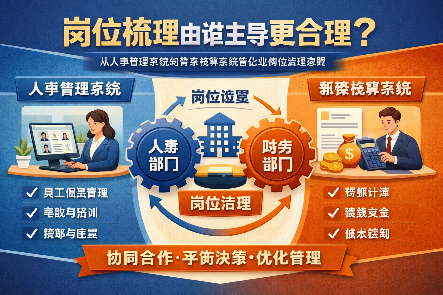 岗位梳理由谁主导更合理？从人事管理系统到薪资核算系统看企业岗位治理逻辑
