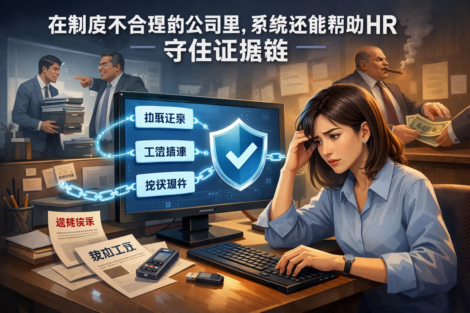 在制度不合理的公司里，系统还能帮助HR守住证据链
