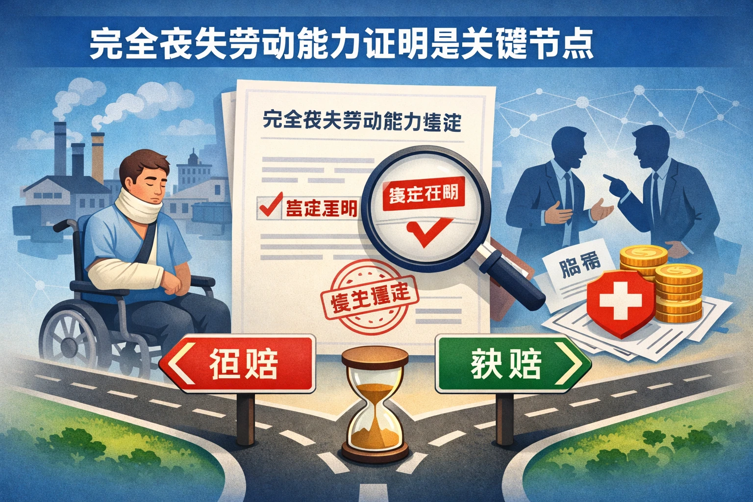 完全丧失劳动能力证明是关键节点