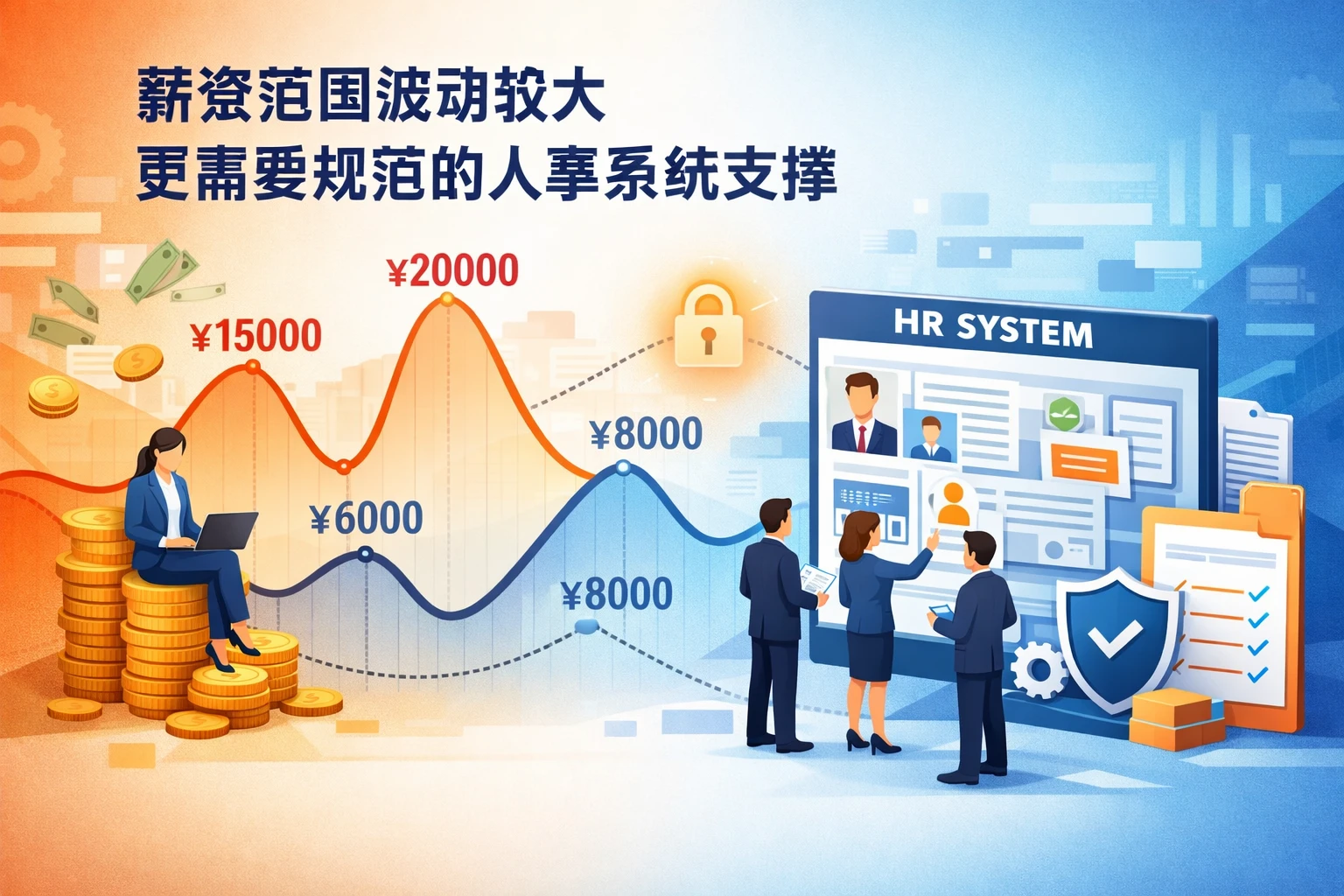 薪资范围波动较大，更需要规范的人事系统支撑