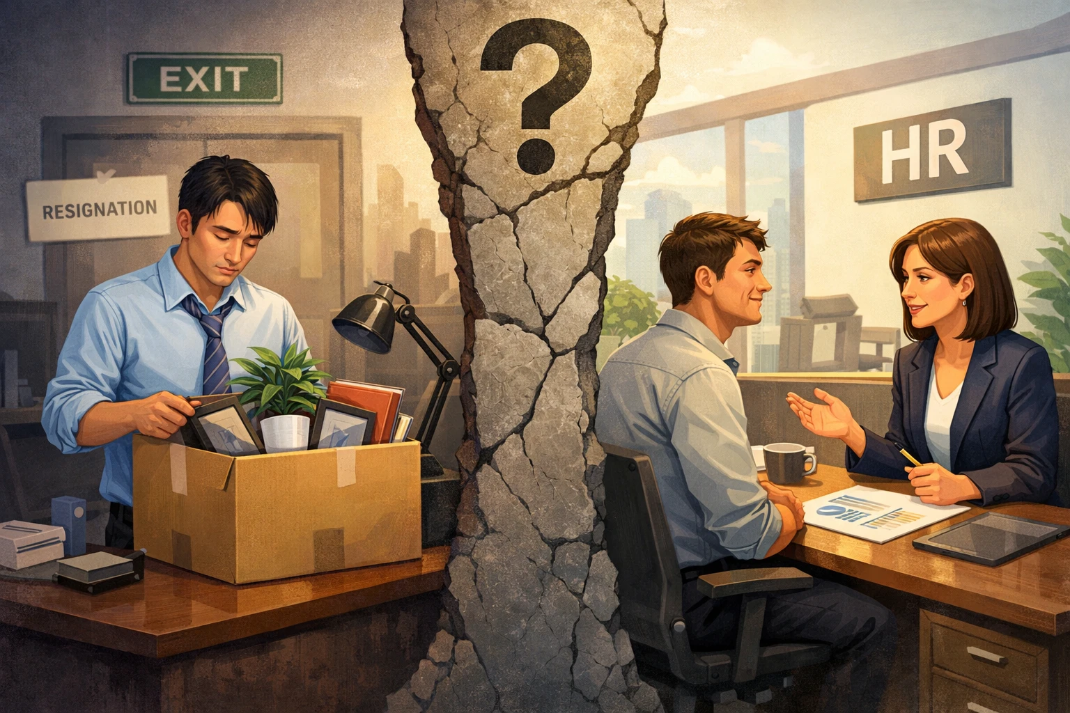 劳动关系是否必然终止，要结合实际状态判断