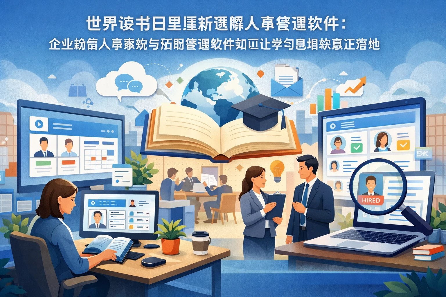 世界读书日里重新理解人事管理软件：企业微信人事系统与招聘管理软件如何让学习型组织真正落地