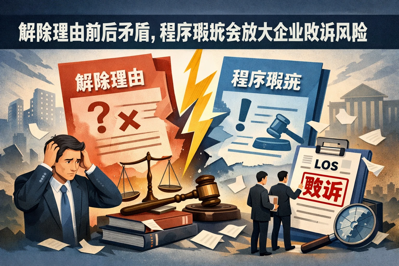 解除理由前后矛盾，程序瑕疵会放大企业败诉风险