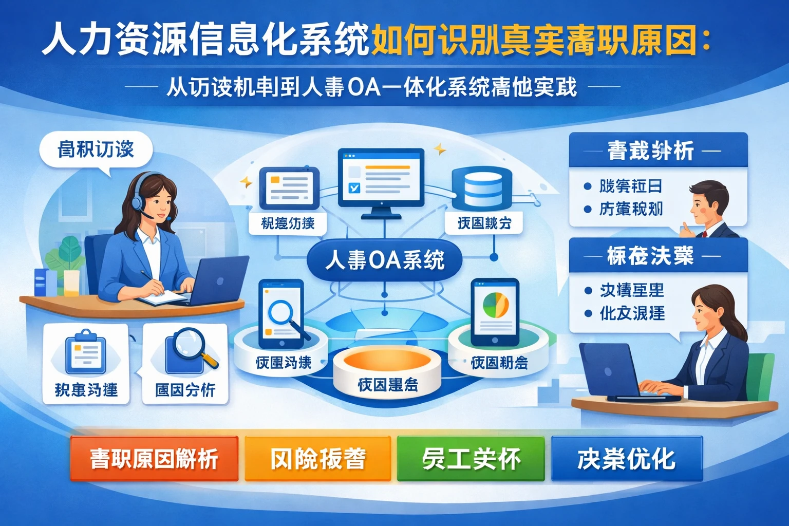 人力资源信息化系统如何识别真实离职原因:从访谈机制到人事OA一体化系统落地实践