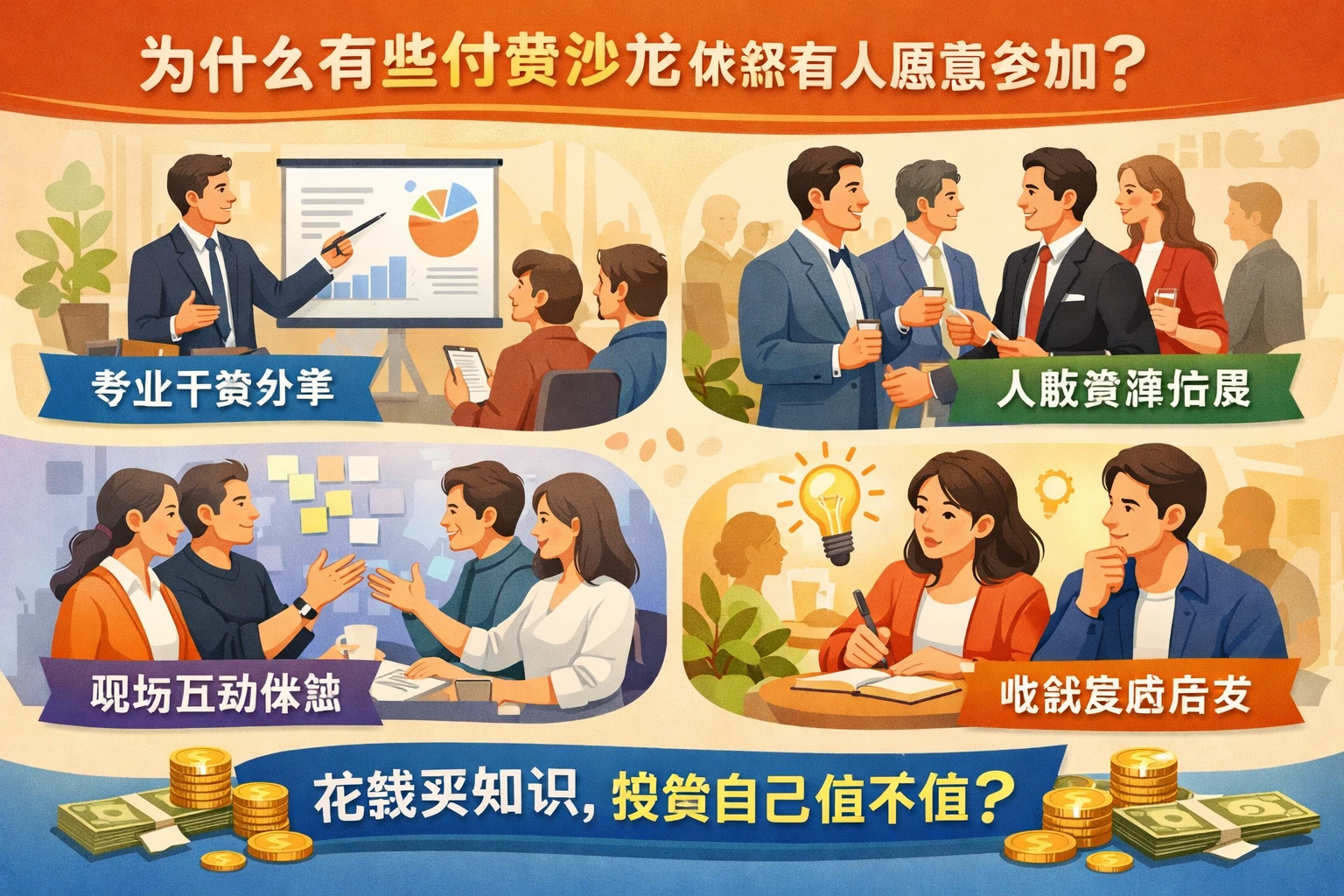 为什么有些付费沙龙依然有人愿意参加