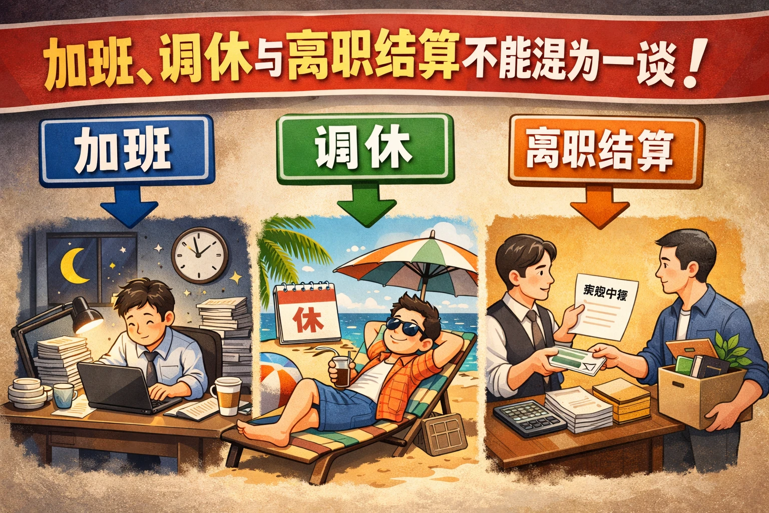 加班、调休与离职结算不能混为一谈