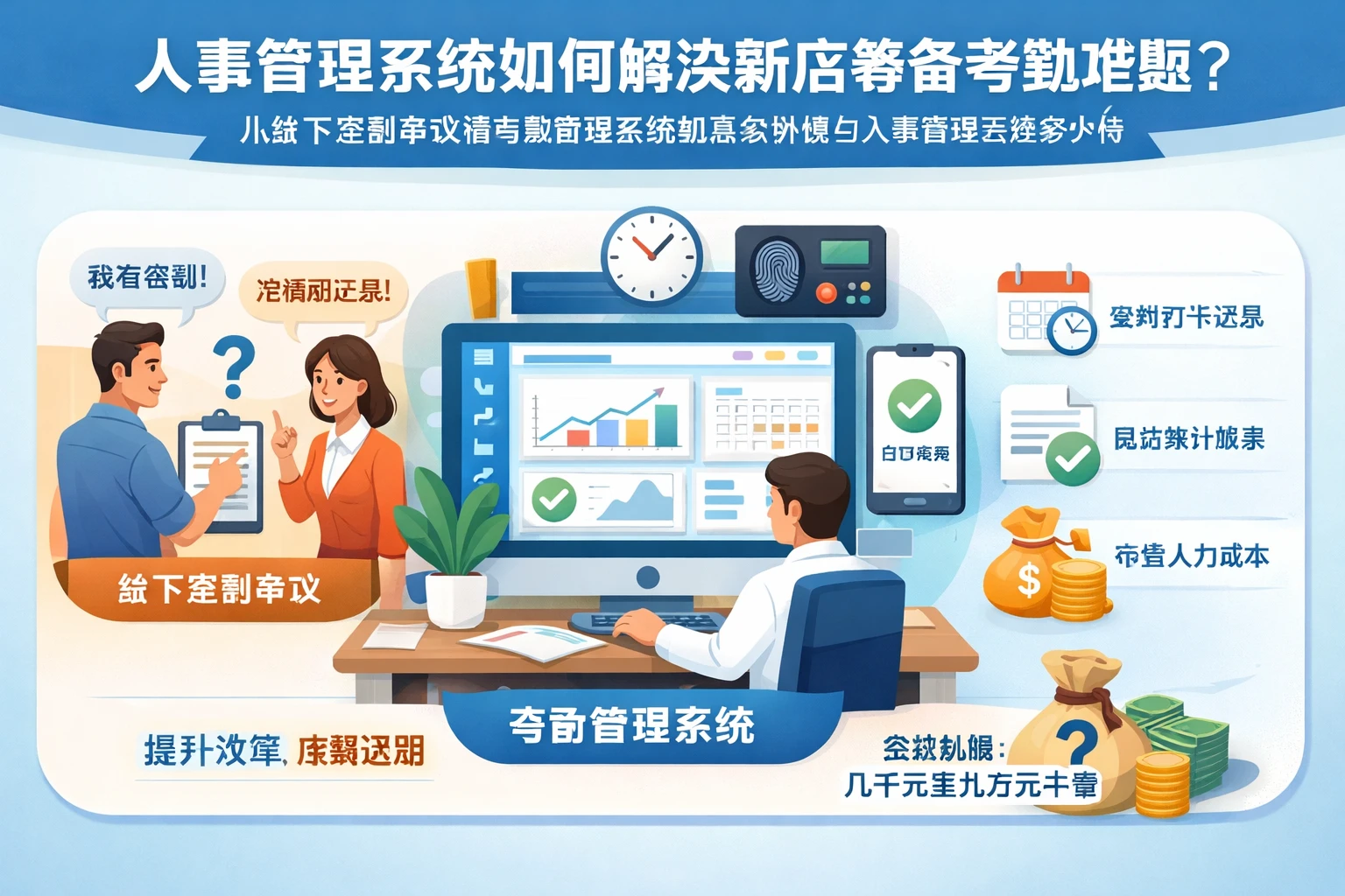 人事管理系统如何解决新店筹备考勤难题？从线下签到争议看考勤管理系统的真实价值与人事管理系统多少钱