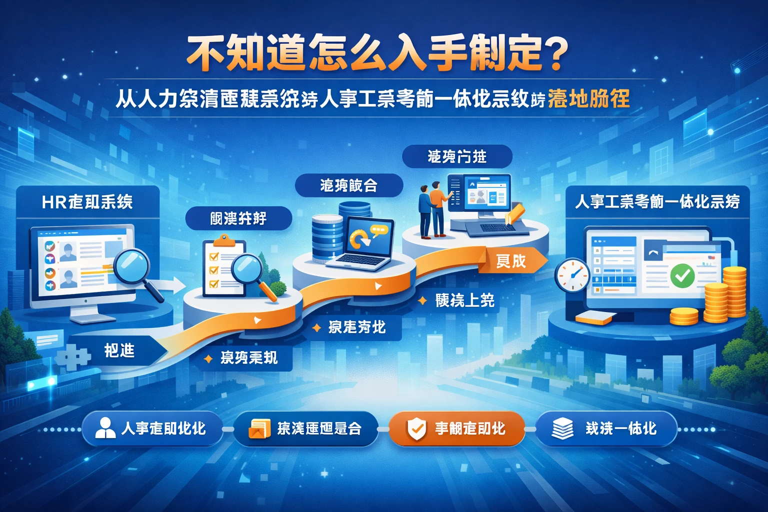 不知道怎么入手制定？从人力资源管理系统到人事工资考勤一体化系统的落地路径
