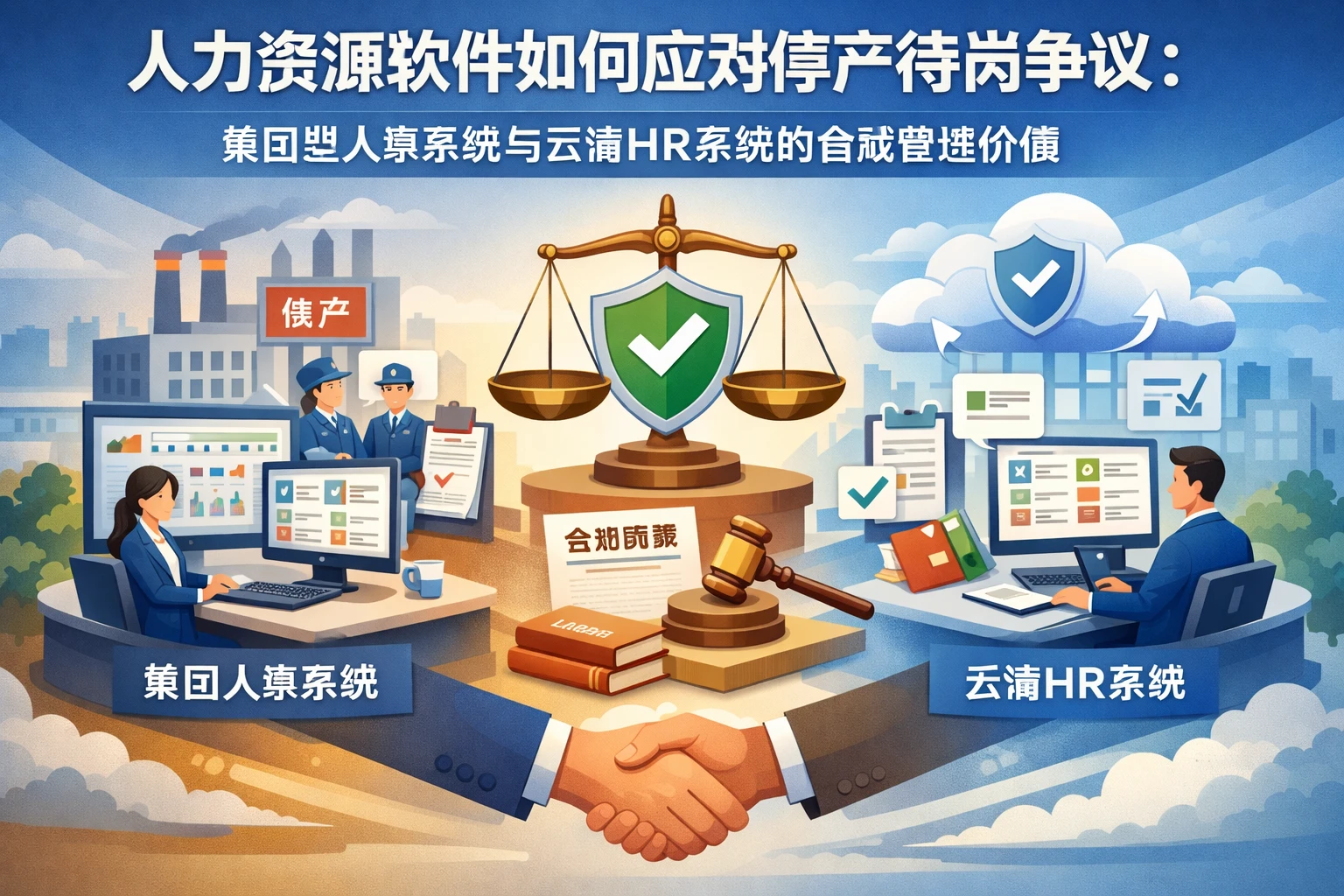 人力资源软件如何应对停产待岗争议：集团型人事系统与云端HR系统的合规管理价值