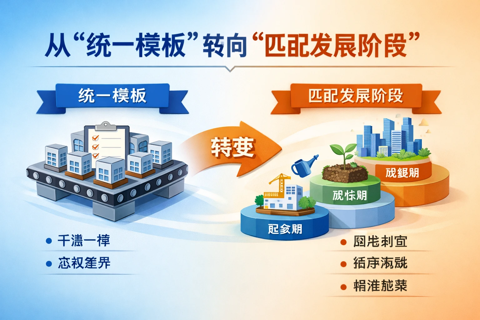 从“统一模板”转向“匹配发展阶段”