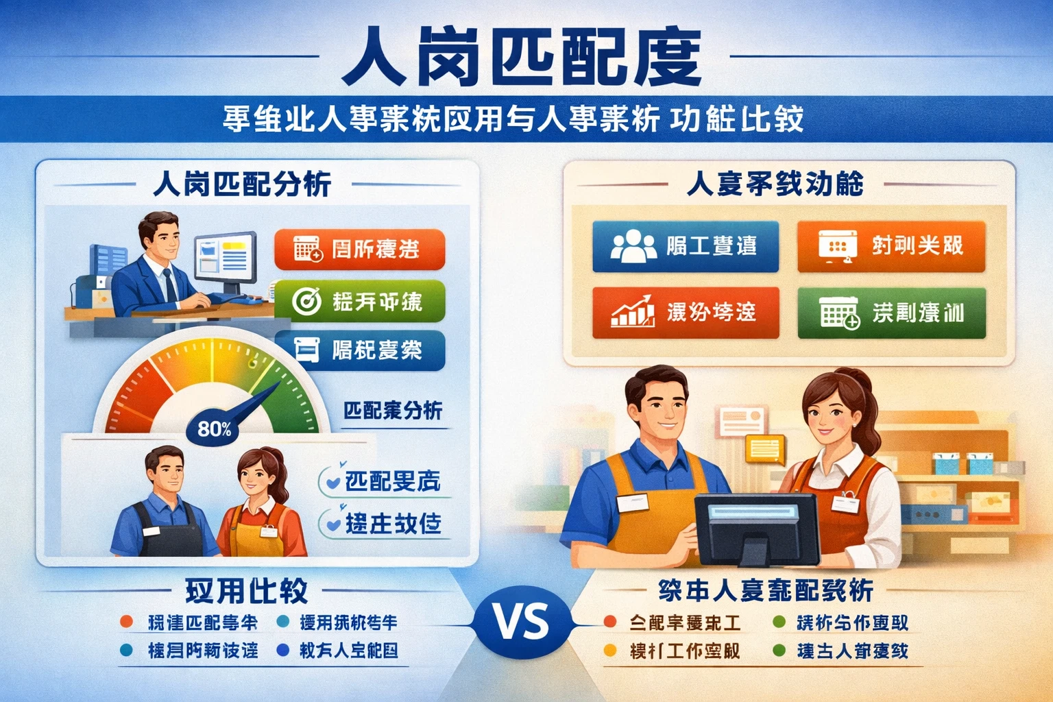 人力资源管理系统视角下的人岗匹配度：零售业人事系统应用与人事系统功能比较