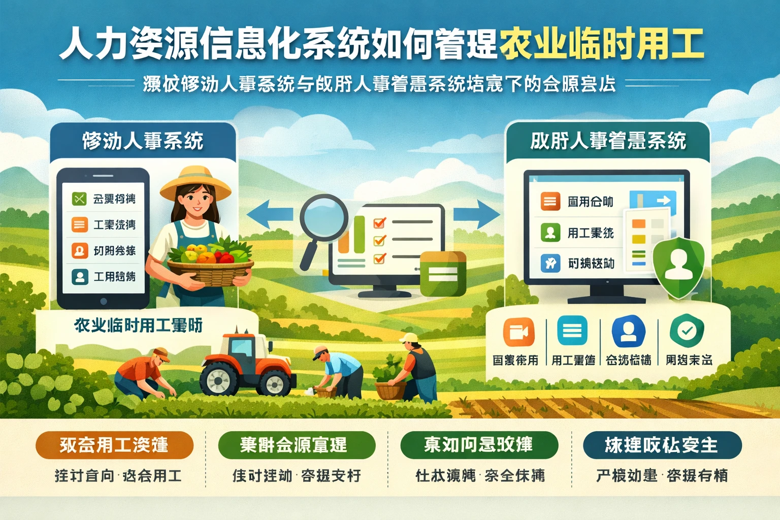人力资源信息化系统如何管理农业临时用工：兼谈移动人事系统与政府人事管理系统场景下的合规要点