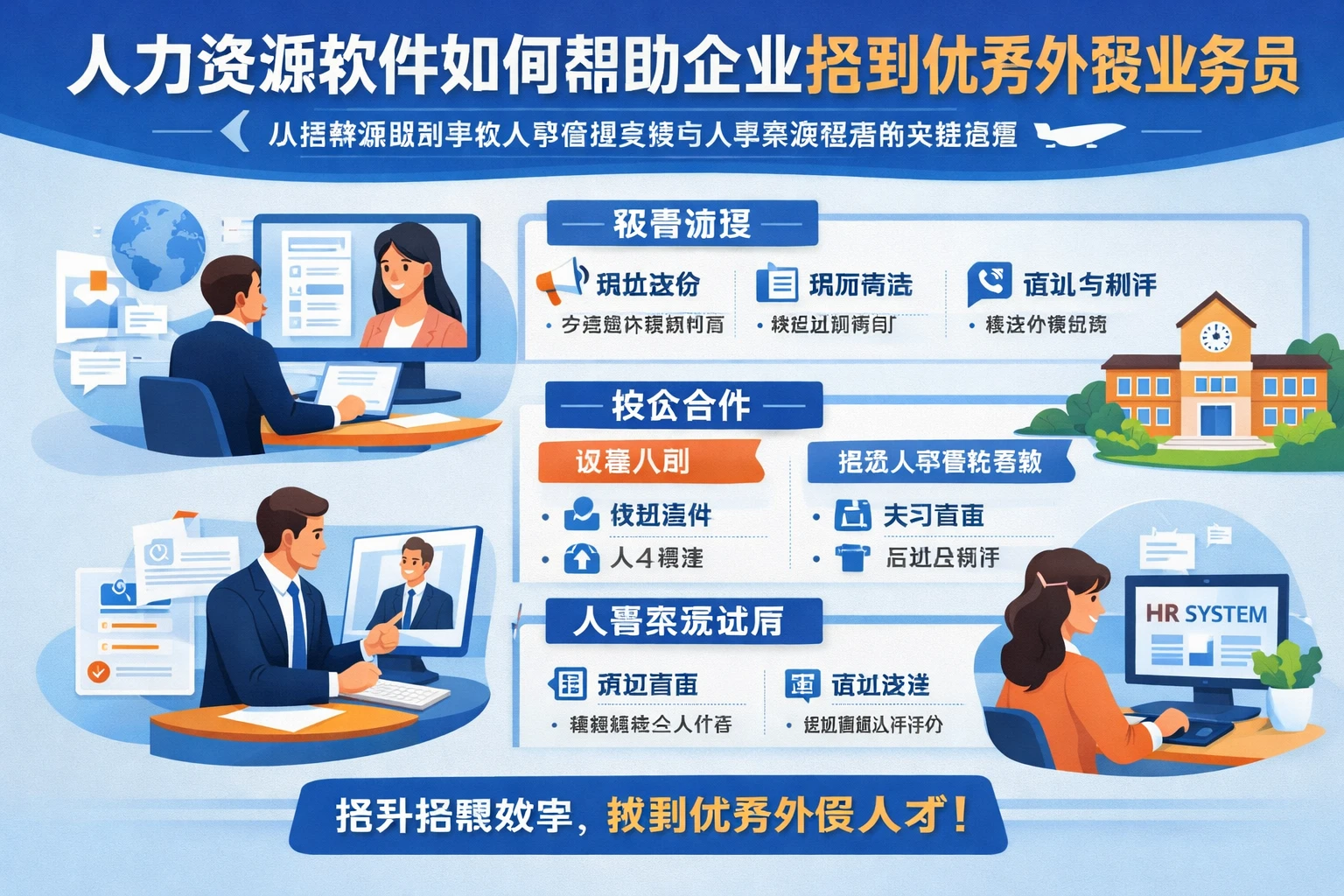 人力资源软件如何帮助企业招到优秀外贸业务员:从招聘流程到学校人事管理系统与人事系统试用的实战思路