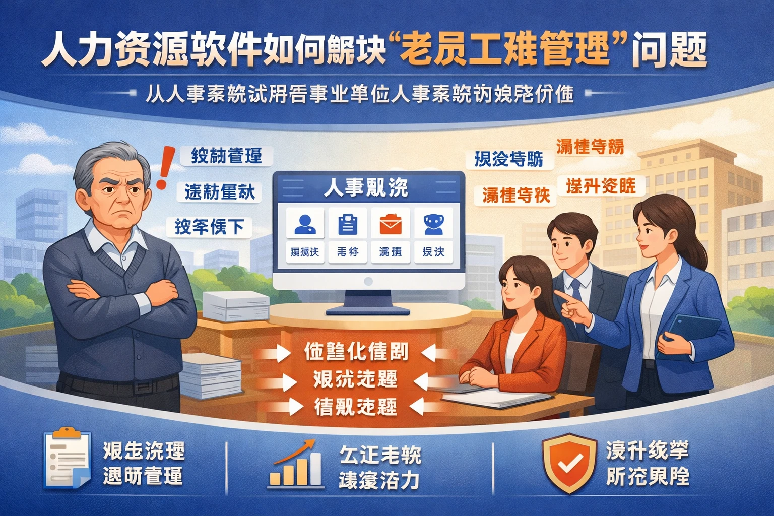 人力资源软件如何解决“老员工难管理”问题:从人事系统试用看事业单位人事系统的规范价值