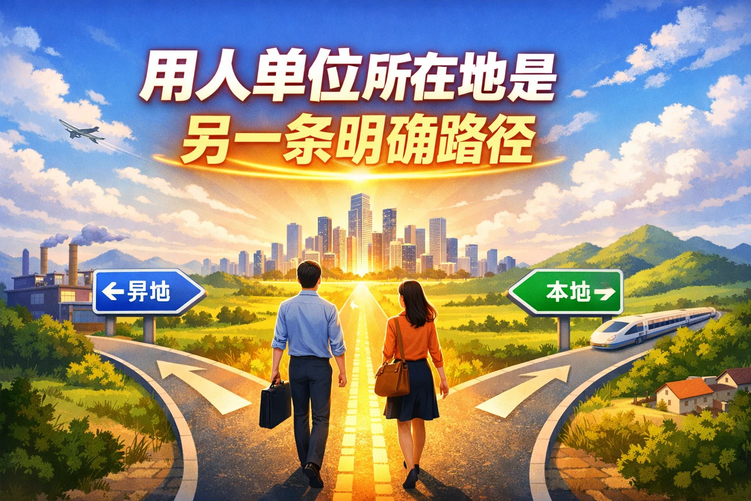 用人单位所在地是另一条明确路径